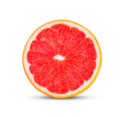grapefruits isolated on white background