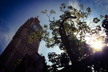 Elizabeth Tower, commonly known as Big Ben, at the Palace of Westminster in London, United Kingdom