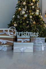 New Year and Christmas home decoration