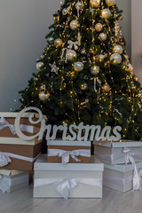 New Year and Christmas home decoration