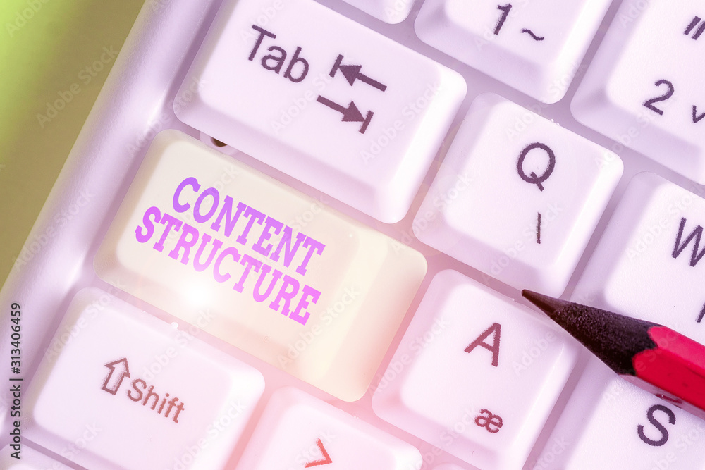 Poster text sign showing content structure. business photo showcasing information that is organized in a pr