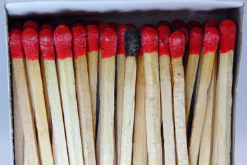matches in box