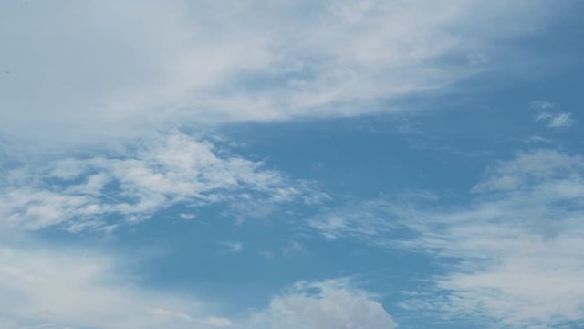 Blue sky and White cloud. clear blue sky with plain white cloud with 4k resolution