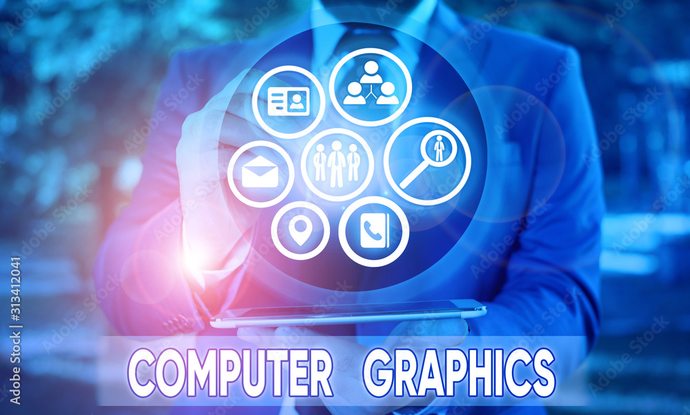 Poster word writing text computer graphics. business photo showcasing visual representations of data displa