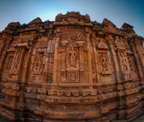 Naklejka premium Virupaksha Temple, Pattadakal, Karnataka. Famous tourist destination in karnataka, India