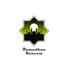 ramadan symbol icon, design template. ramadan logo