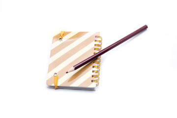 Naklejka premium small brown notebook