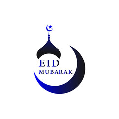 eid mubarak logo design template. eid mubarak symbol icon