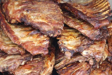 Rib roast of extraordinary beautiful color and delicious taste