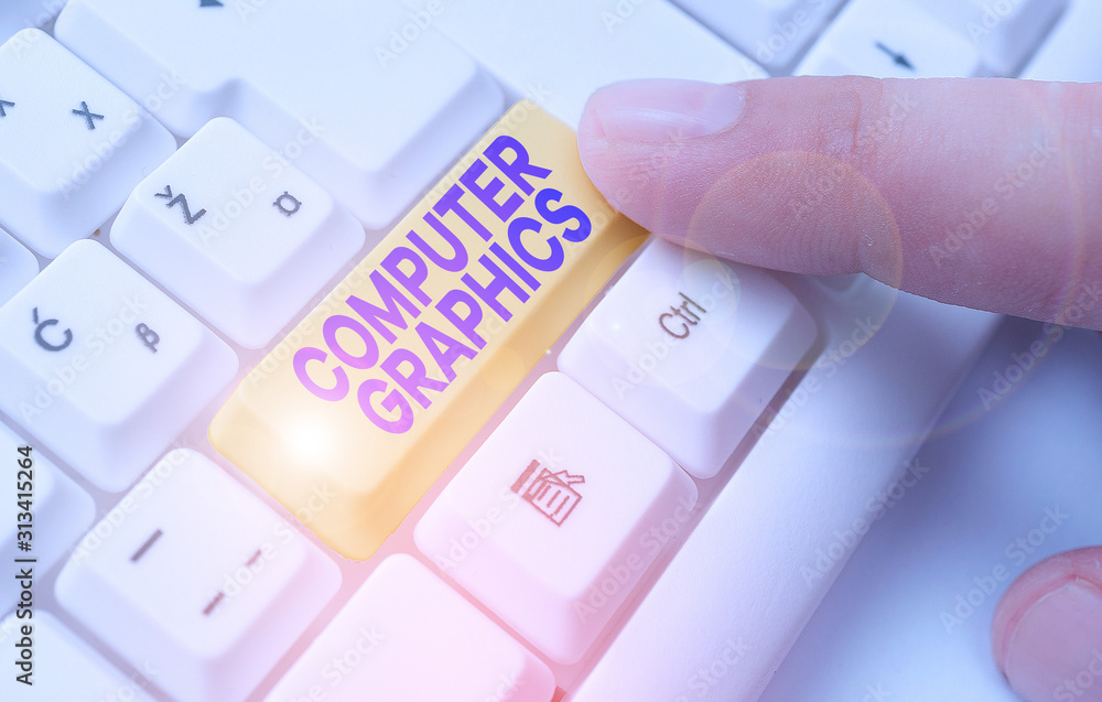 Poster word writing text computer graphics. business photo showcasing visual representations of data displa