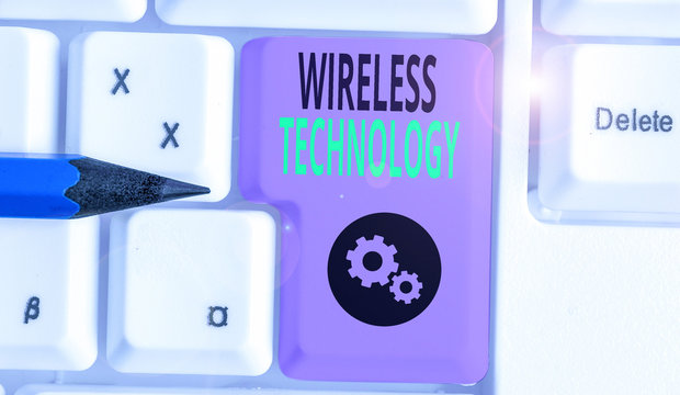 Handwriting text writing Wireless Technology. Conceptual photo a technology that allows wireless communication