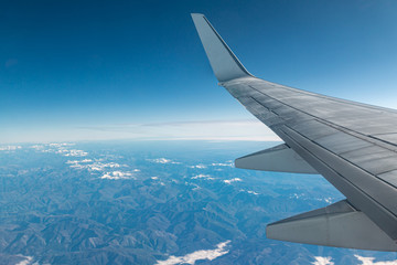 Airplane Wing in the Sky