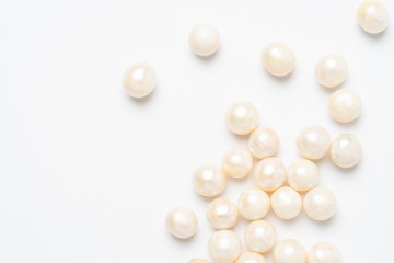 pearl necklace isolated on white