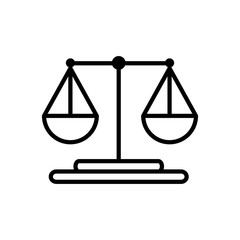 Balance icon vector simple design