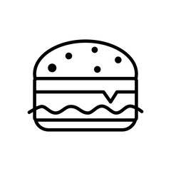 Burger icon vector trendy design