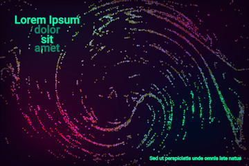 Multicolored confetti dots