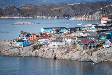 Beautiful Ilulissat city in Greenland