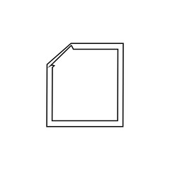 Paper file icon. Document archive symbol. Logo design element
