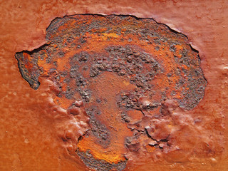 texture of rust steel