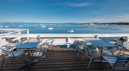 Obraz premium Beautiful Ilulissat city in Greenland