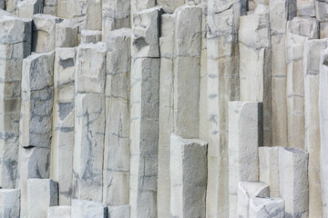 Basalt column formation in Iceland. Background 
