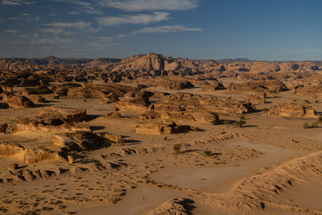 Desert Outcrop around Mada'in Saleh Hejaz region in Al Ula, Saudi Arabia