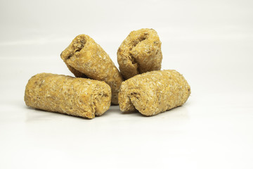 Pile of seasame jaggery seasame sweet of india 