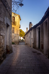 narrow street in old town Lucania