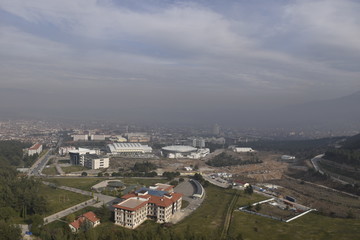 Naklejka premium panorama of the Denizli city