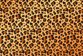 Colorful leopard animal print design in full frame for use as a design template, background or element, vector illustration