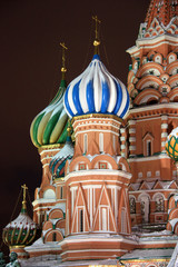 Fototapeta na wymiar Saint Basil's Cathedral on the Red Square next to the Moscow Kremlin, Russia