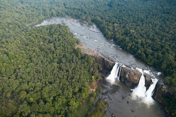 Athirappilly Falls in Chalakudy Taluk of Thrissur District in Kerala, India