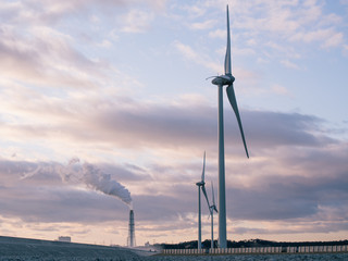 風力発電と火力発電