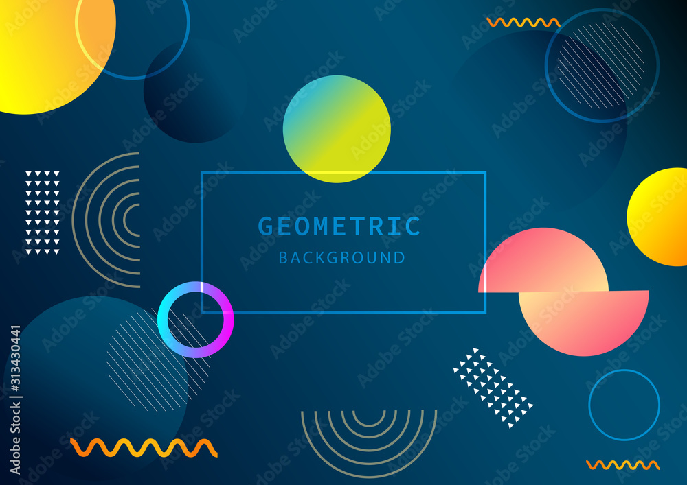 Poster abstract colorful color geometric pattern design and background. use for modern design, cover, poste