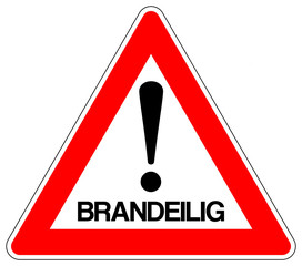 Brandeilig! / Warndreieck