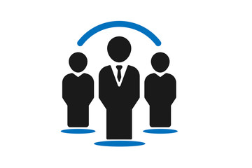 team work icon vector 