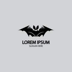 Obraz premium bat vector icon logo template
