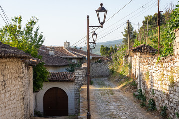 Ruelle de Berat en Albanie