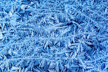 Frost pattern on the window