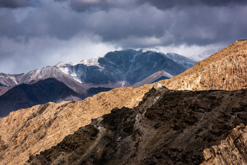 Himalayan mountain landscape along Leh