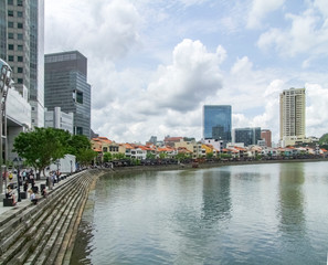 Boat Quay in Singapore