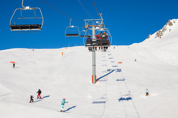 winter sports resort in the French Pyrenees