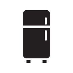 Refrigerator icon vector in white background