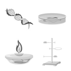 Isolated object of laboratory and medical logo. Collection of laboratory and pharmacy vector icon for stock.