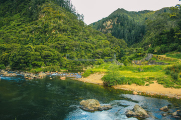 Fototapeta na wymiar Karangahake Gorge on the North Island of New Zealand