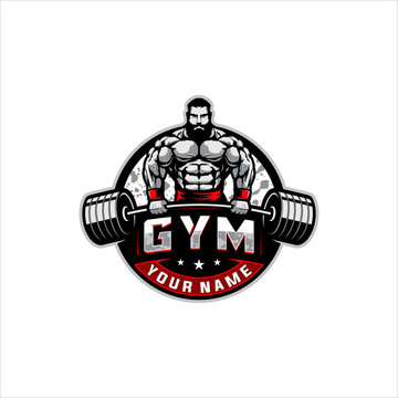 bodybuilding gym logo