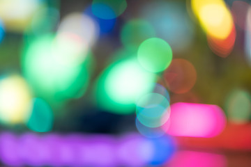 Multicolor lights bokeh use for background.