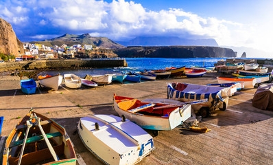 travel in Grand Canary island - traditional fishing village Puerto de Sardina in north