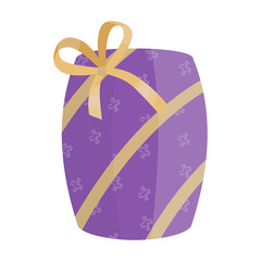 Christmas of gift box vector icon.Cartoon vector icon isolated on white background christmas of gift box.