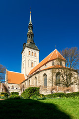 Fototapeta na wymiar view on sights of capital of estonia Tallinn the famous medieval town